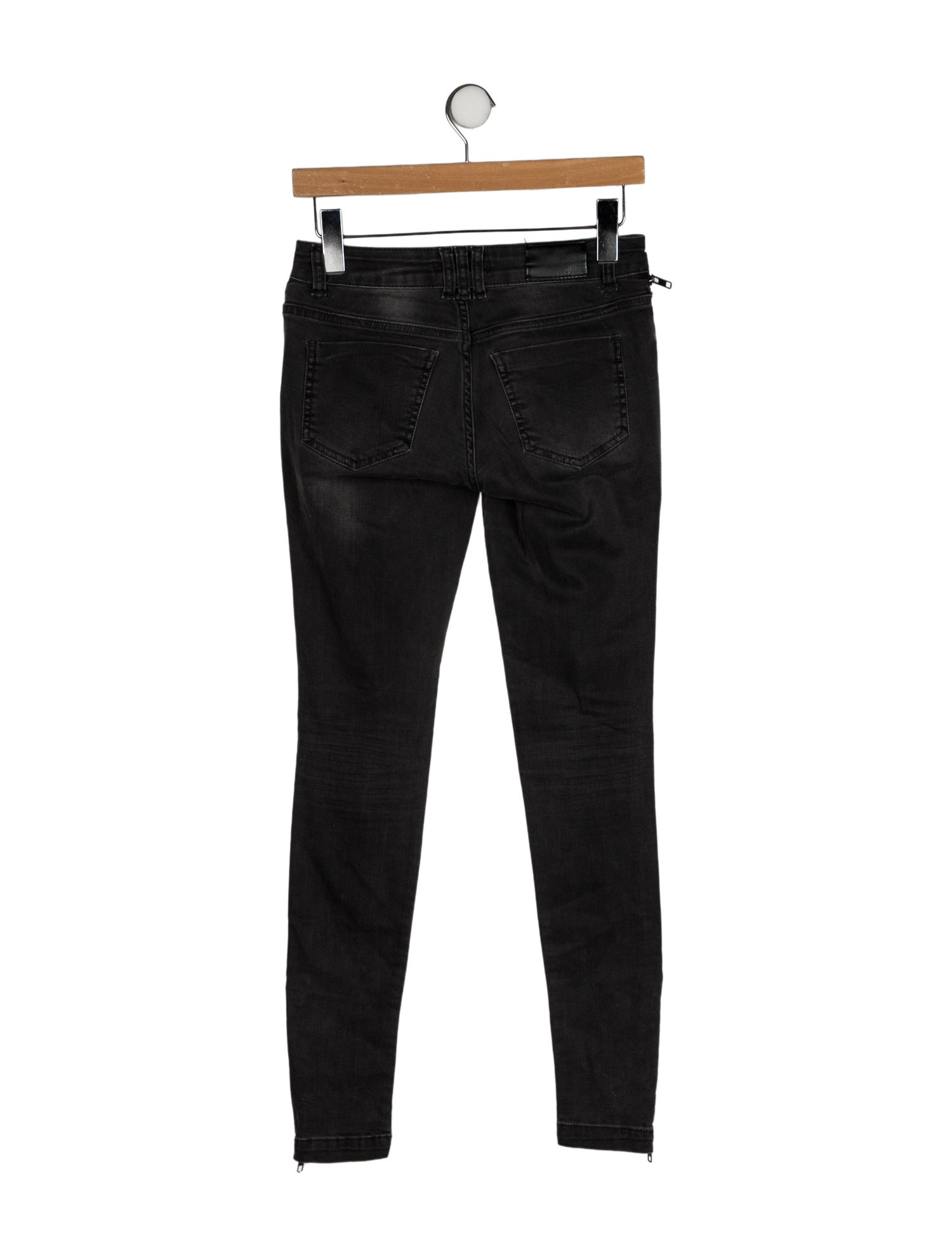 Anine Bing Low-Rise Skinny Leg Jeans