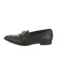 Anine Bing Leather Chain-Link Accents Loafers