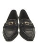 Anine Bing Leather Chain-Link Accents Loafers