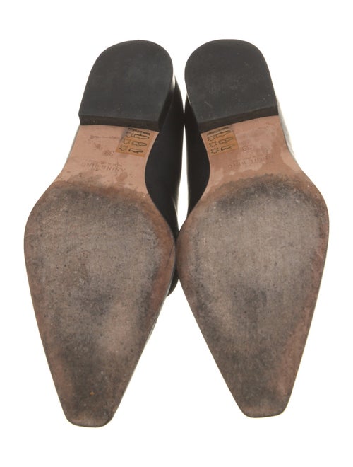 Anine Bing Leather Chain-Link Accents Loafers