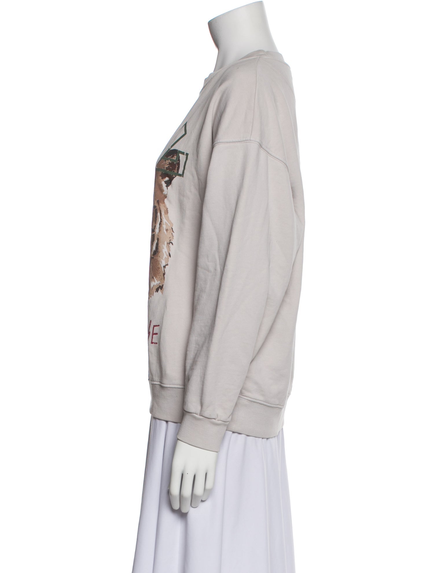 Anine Bing Graphic Print Crew Neck Sweatshirt