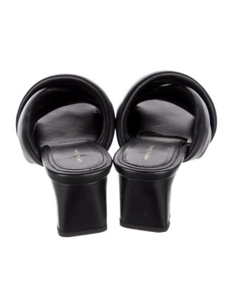 Anine Bing Leather Cutout Accent Slides