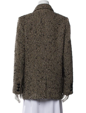 Anine Bing Tweed Pattern Blazer
