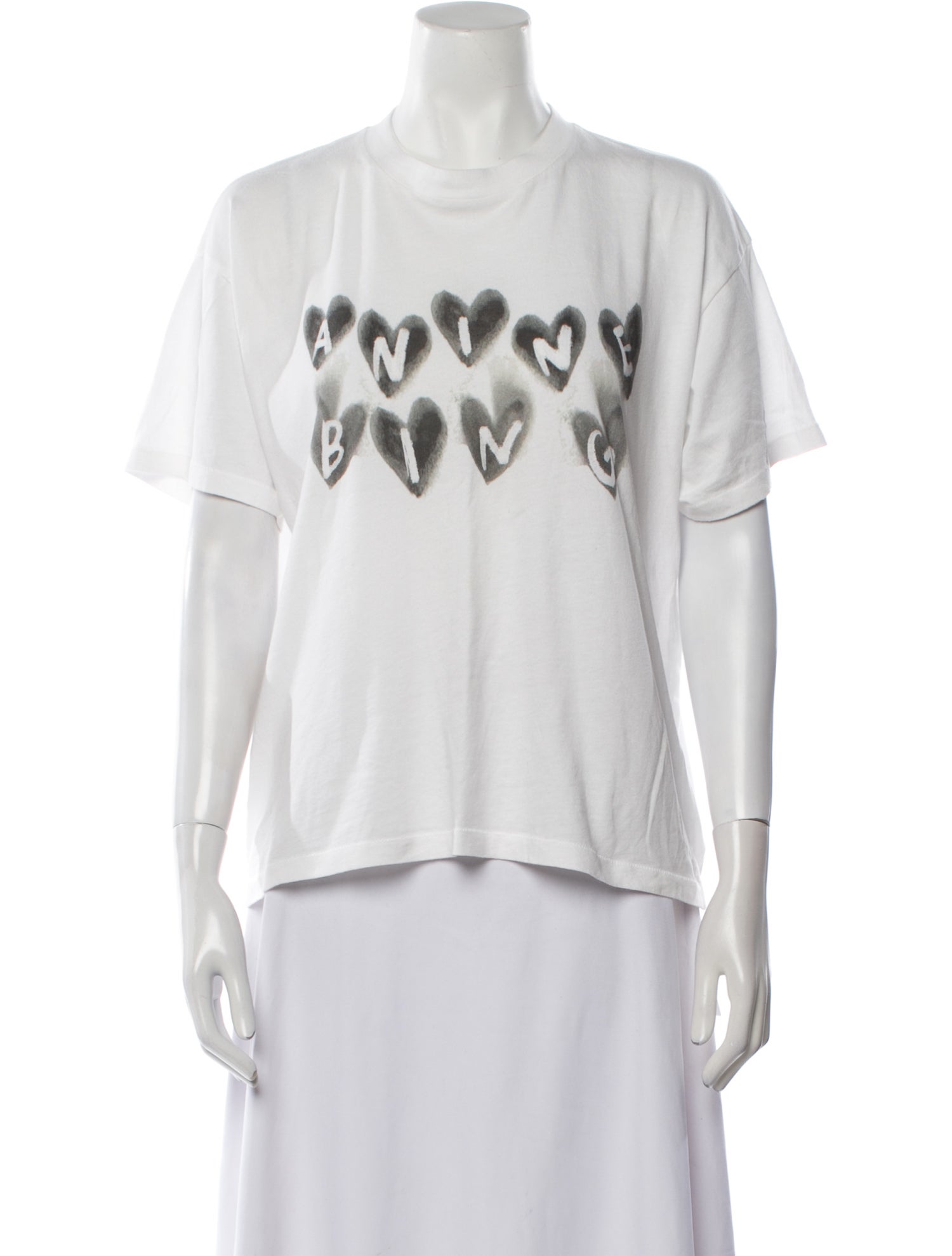 Anine Bing Graphic Print Crew Neck T-Shirt