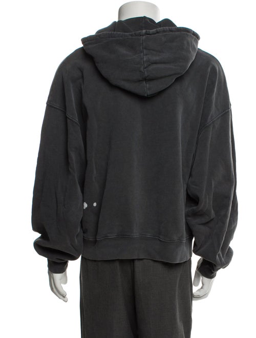 Anine Bing Graphic Print V-Neck Hoodie