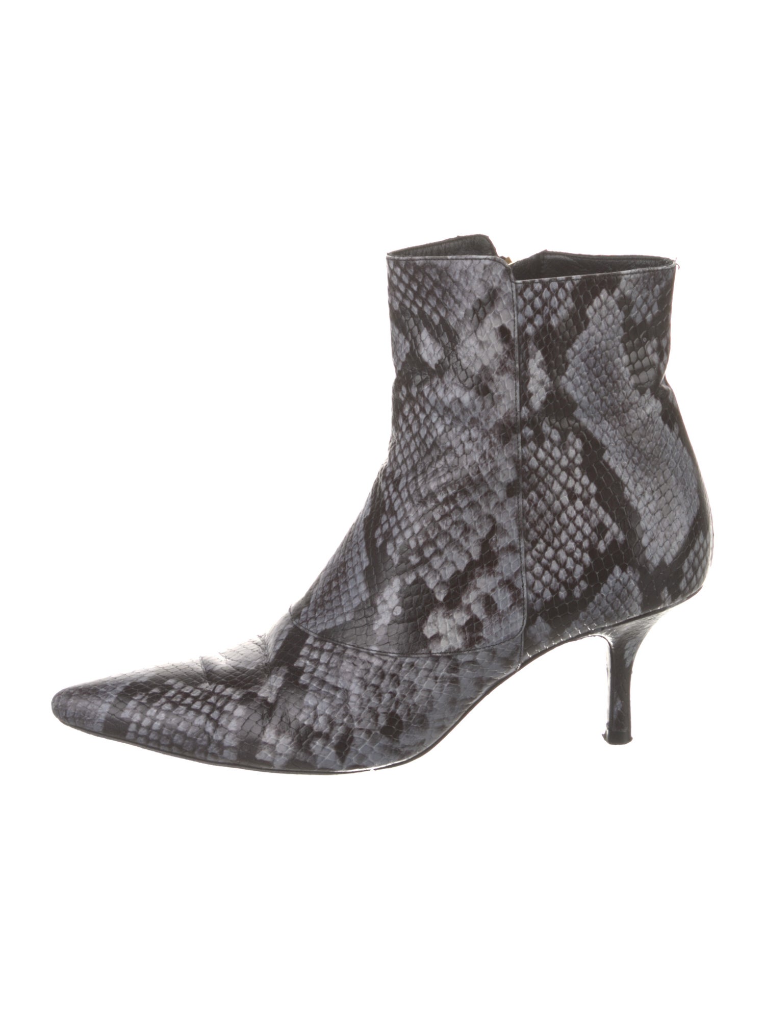Anine Bing Leather Animal Print Boots