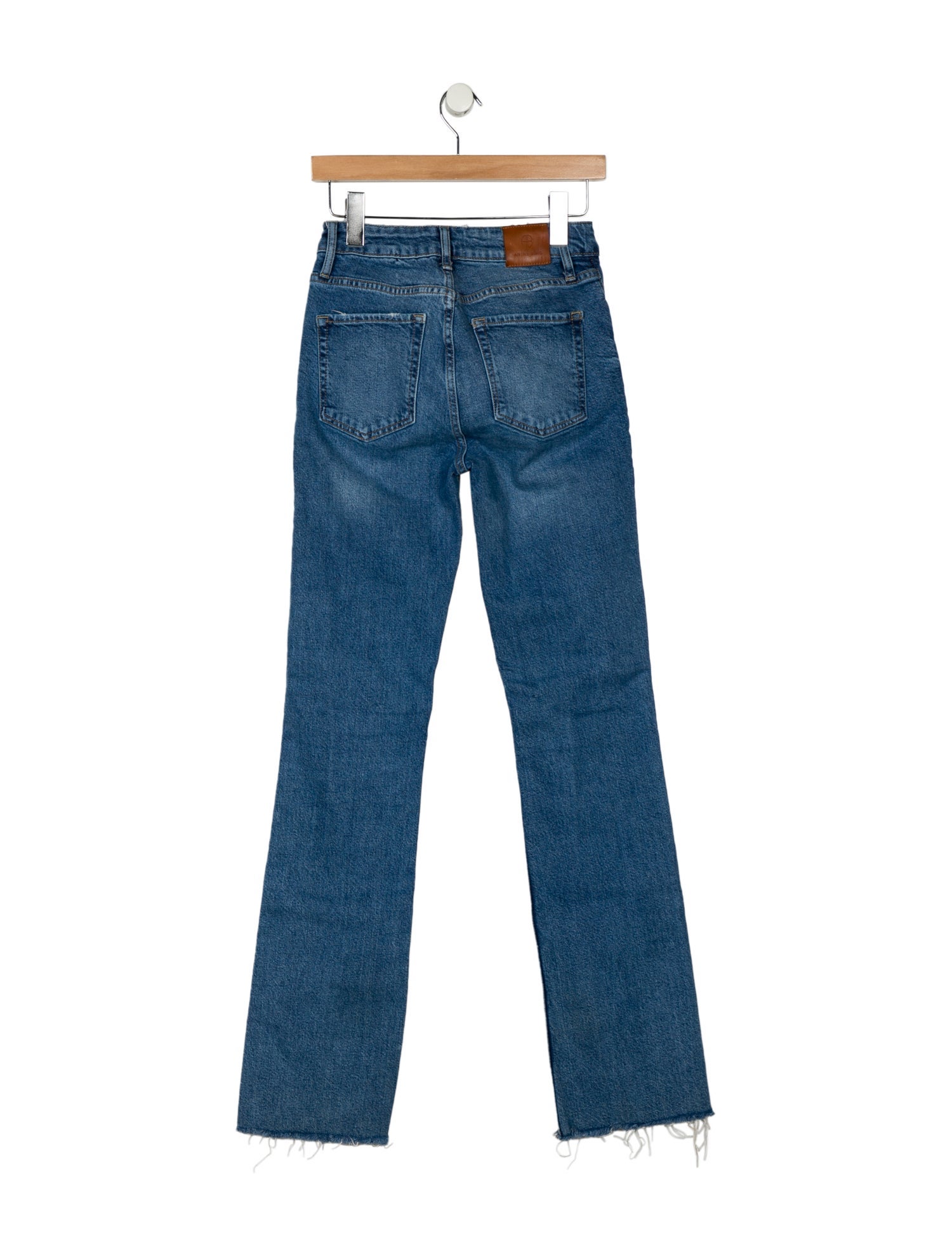 Anine Bing Mid-Rise Straight Leg Jeans