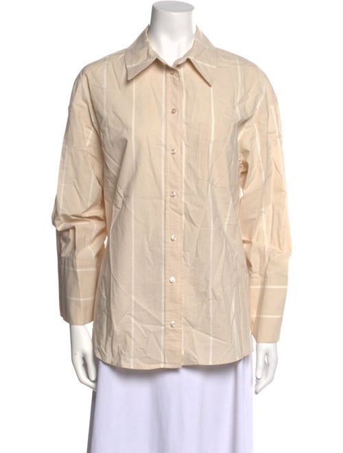 Anine Bing Long Sleeve Button-Up Top
