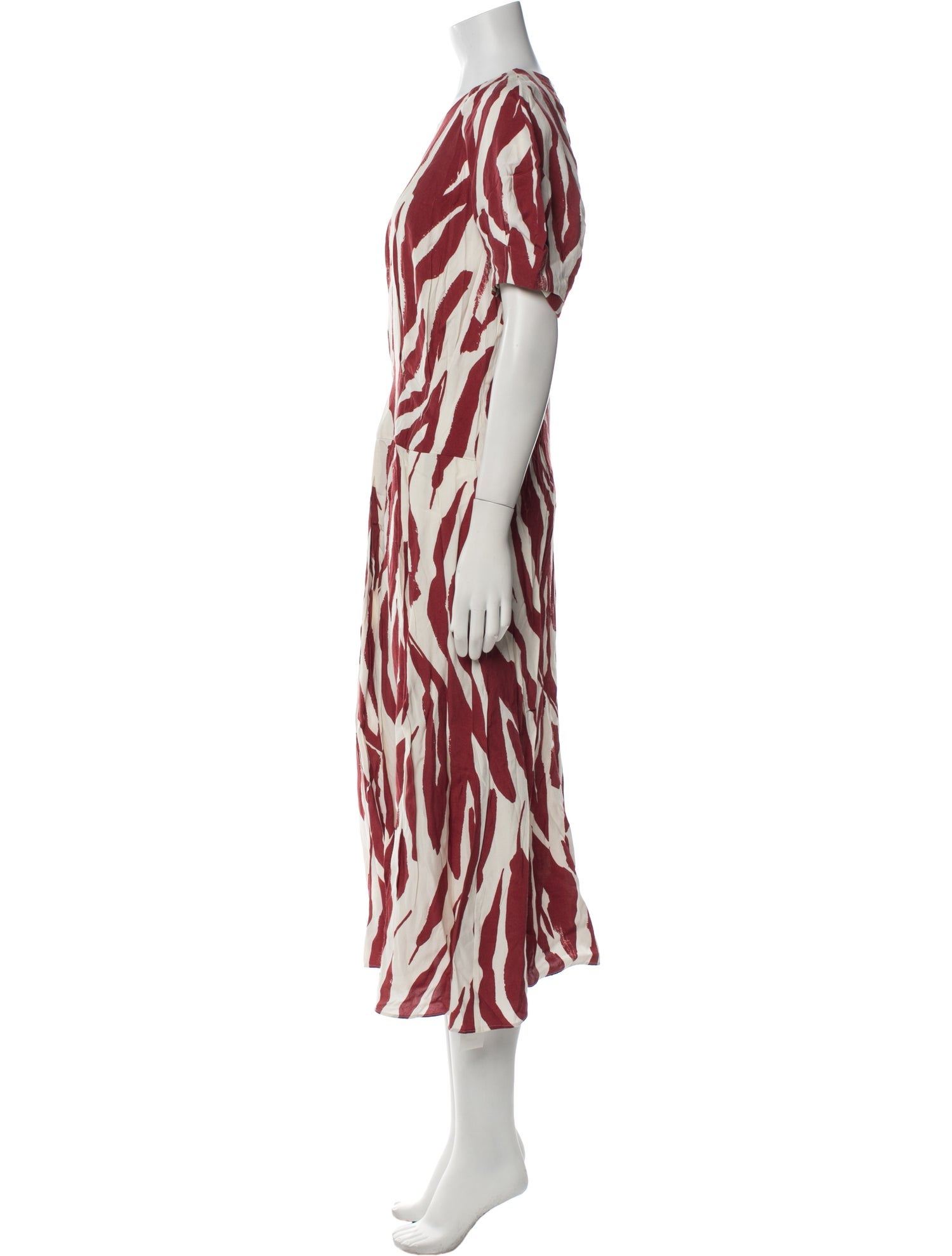 Anine Bing Animal Print Long Dress