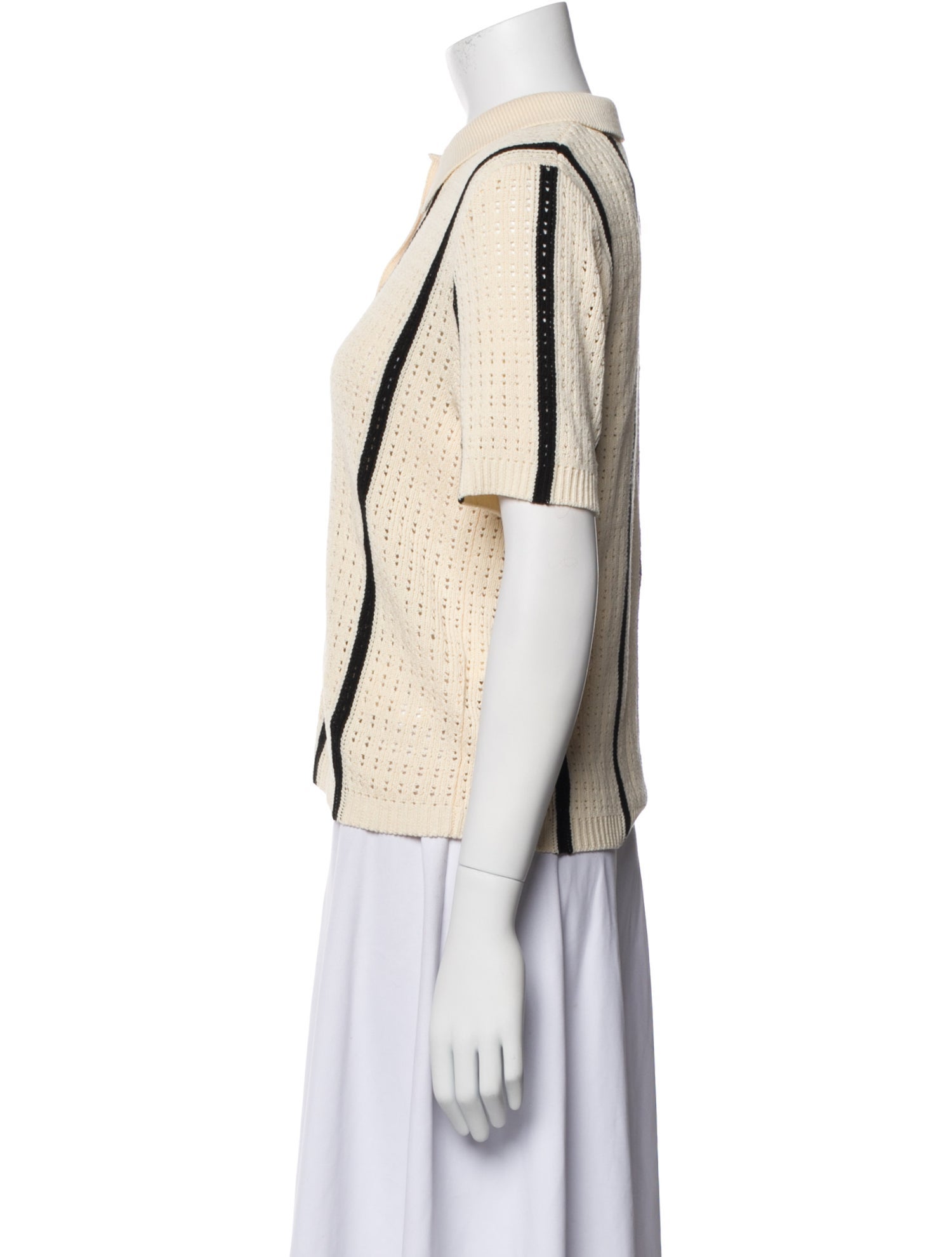 Anine Bing Striped Crew Neck Sweater