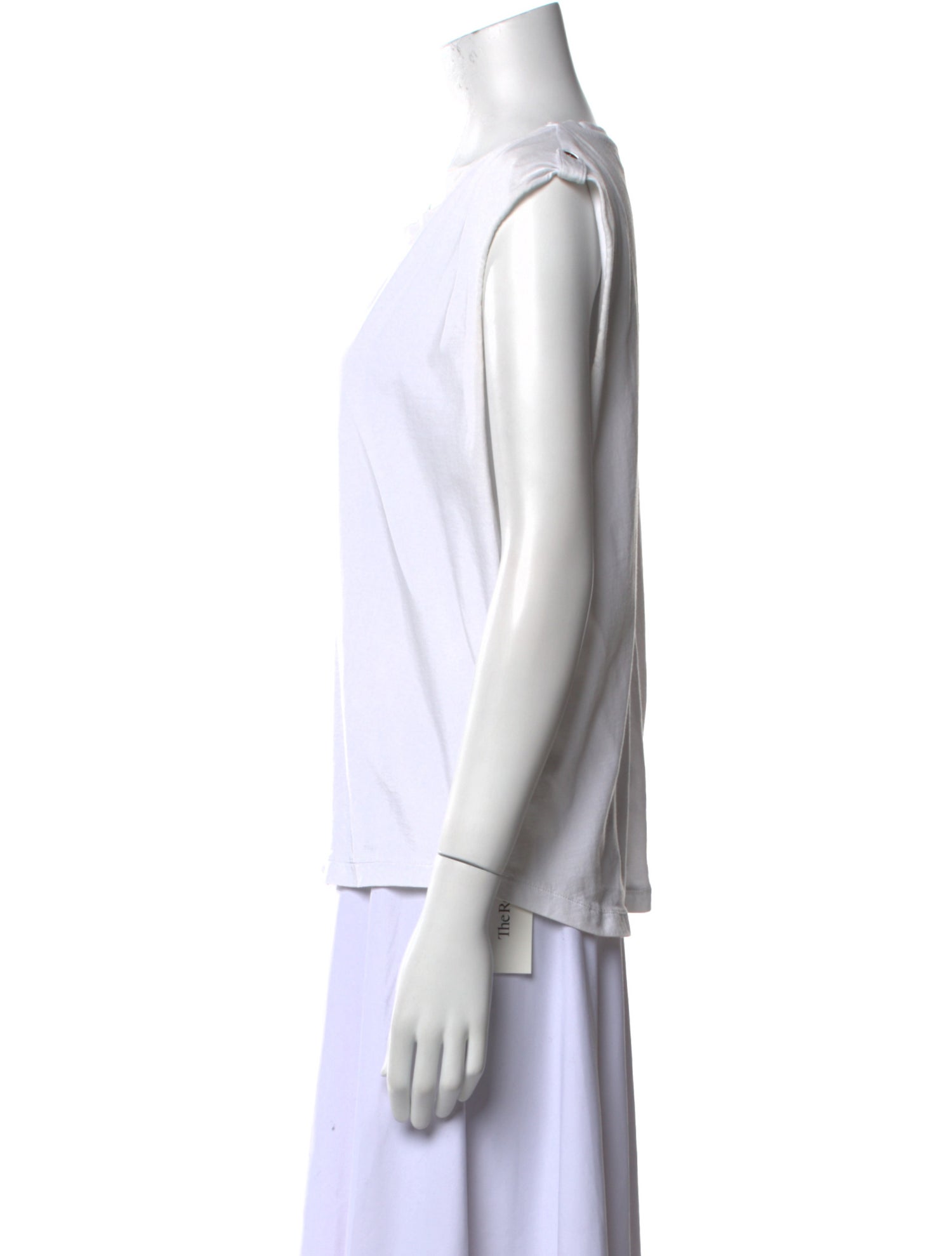 Anine Bing Bateau Neckline Sleeveless Top