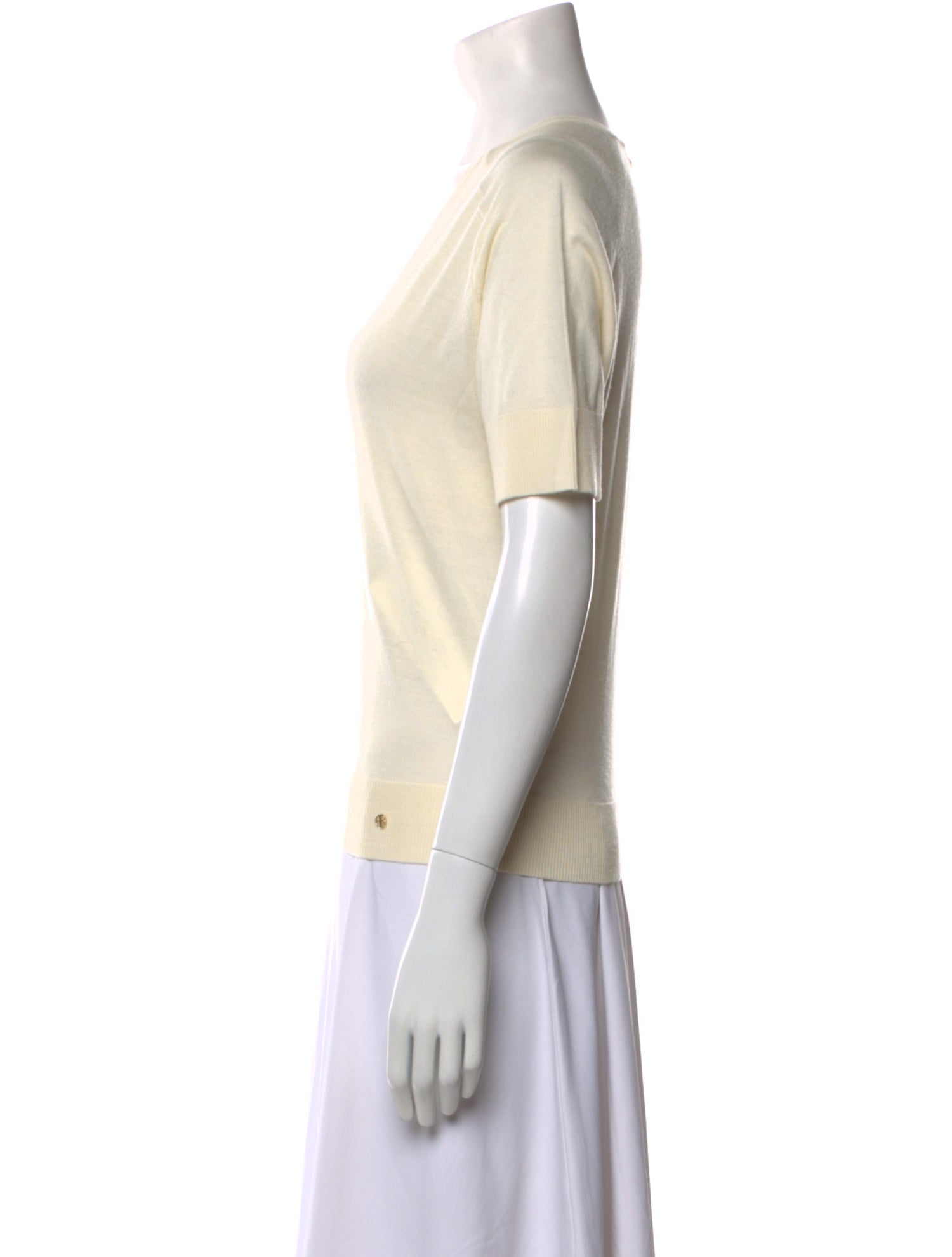 Anine Bing Merino Wool V-Neck T-Shirt