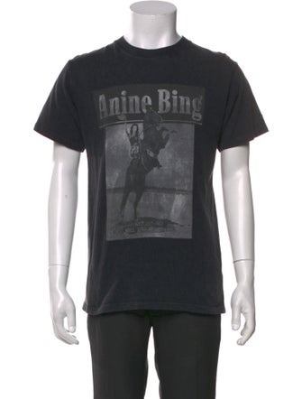 Anine Bing Graphic Print Crew Neck T-Shirt