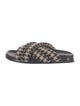 Anine Bing Wool Houndstooth Print Slides
