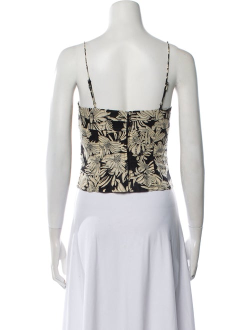 Anine Bing Linen Printed Crop Top