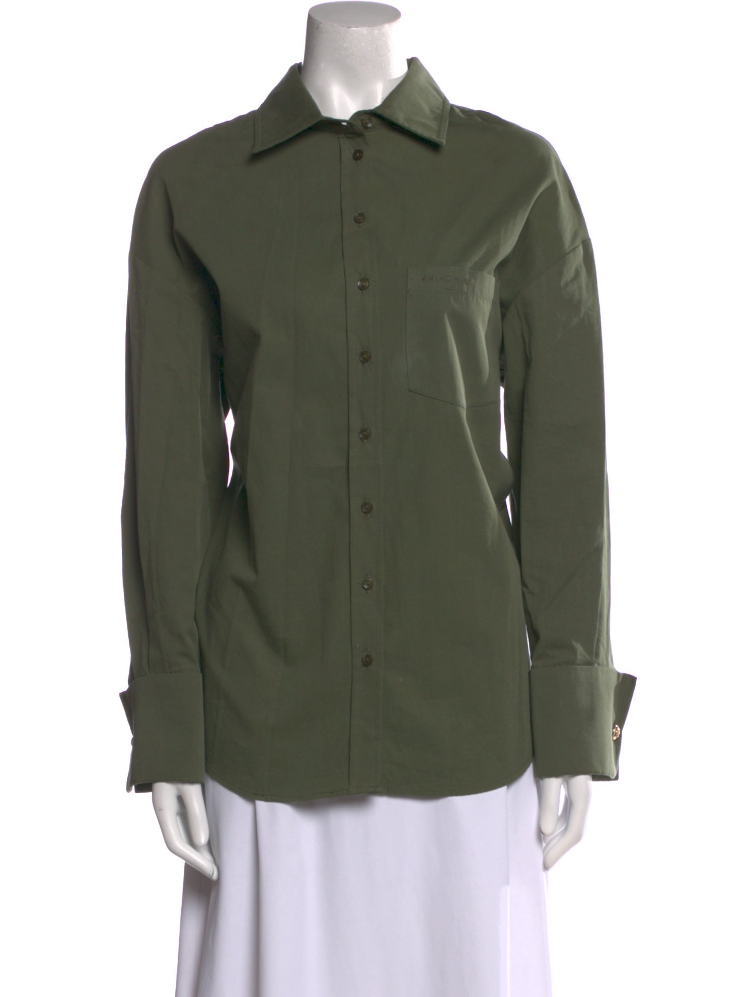 Anine Bing Long Sleeve Button-Up Top