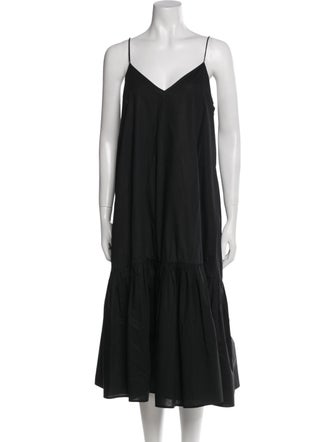 Anine Bing V-Neck Midi Length Dress