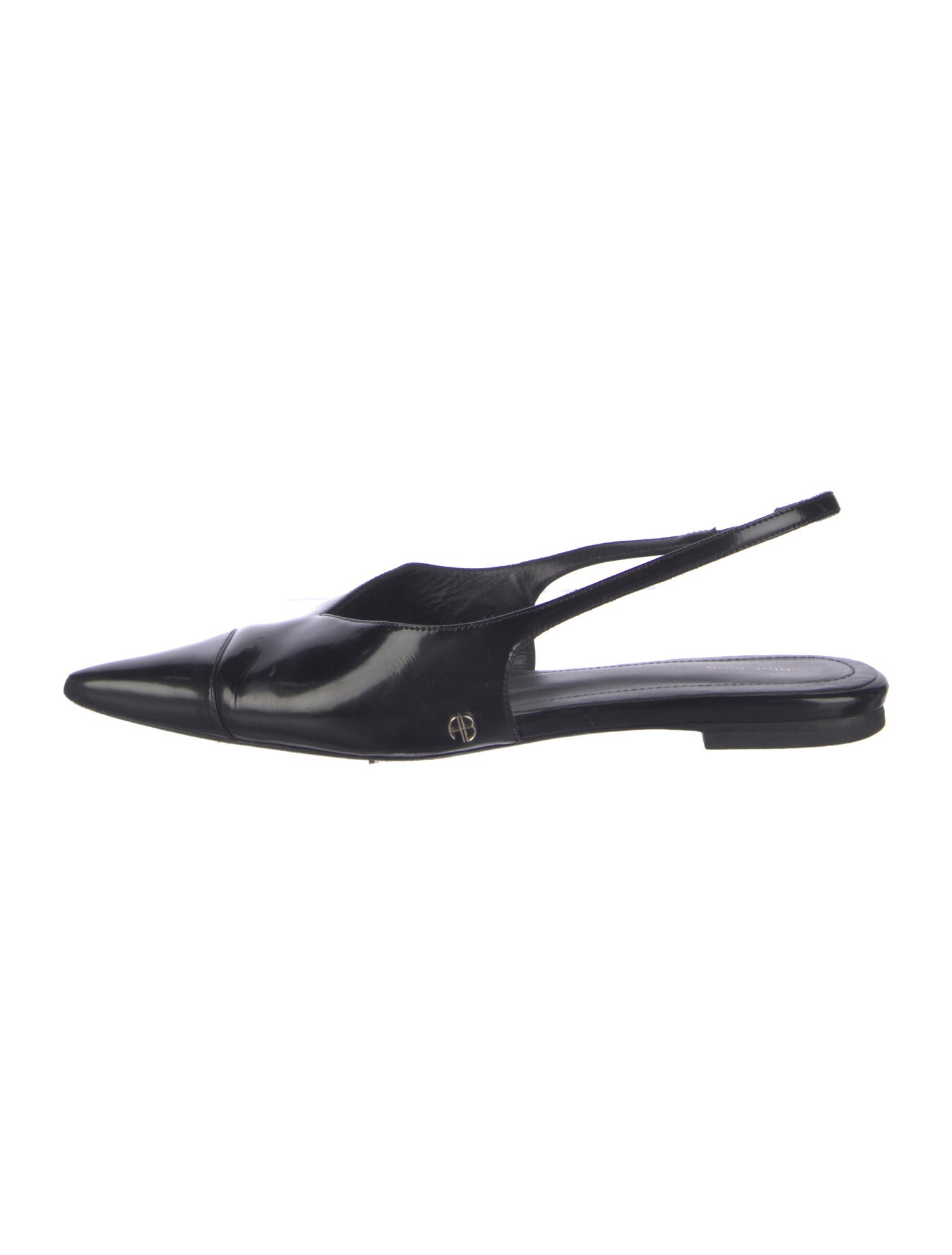 Anine Bing Leather Slingback Flats