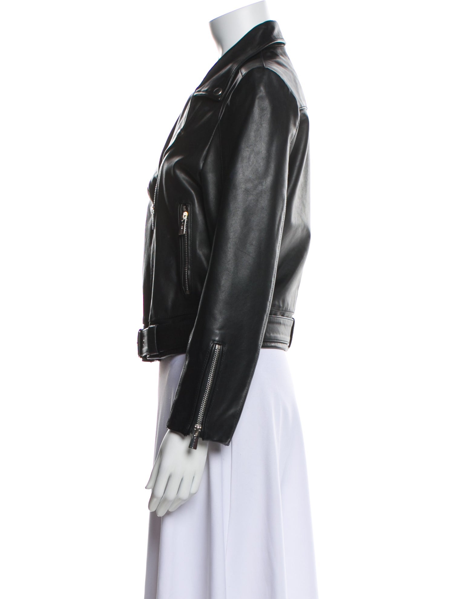 Anine Bing Lamb Leather Biker Jacket