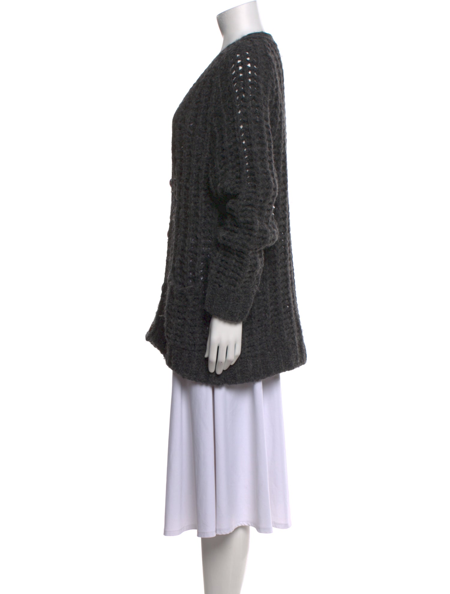 Anine Bing Merino Wool V-Neck Sweater