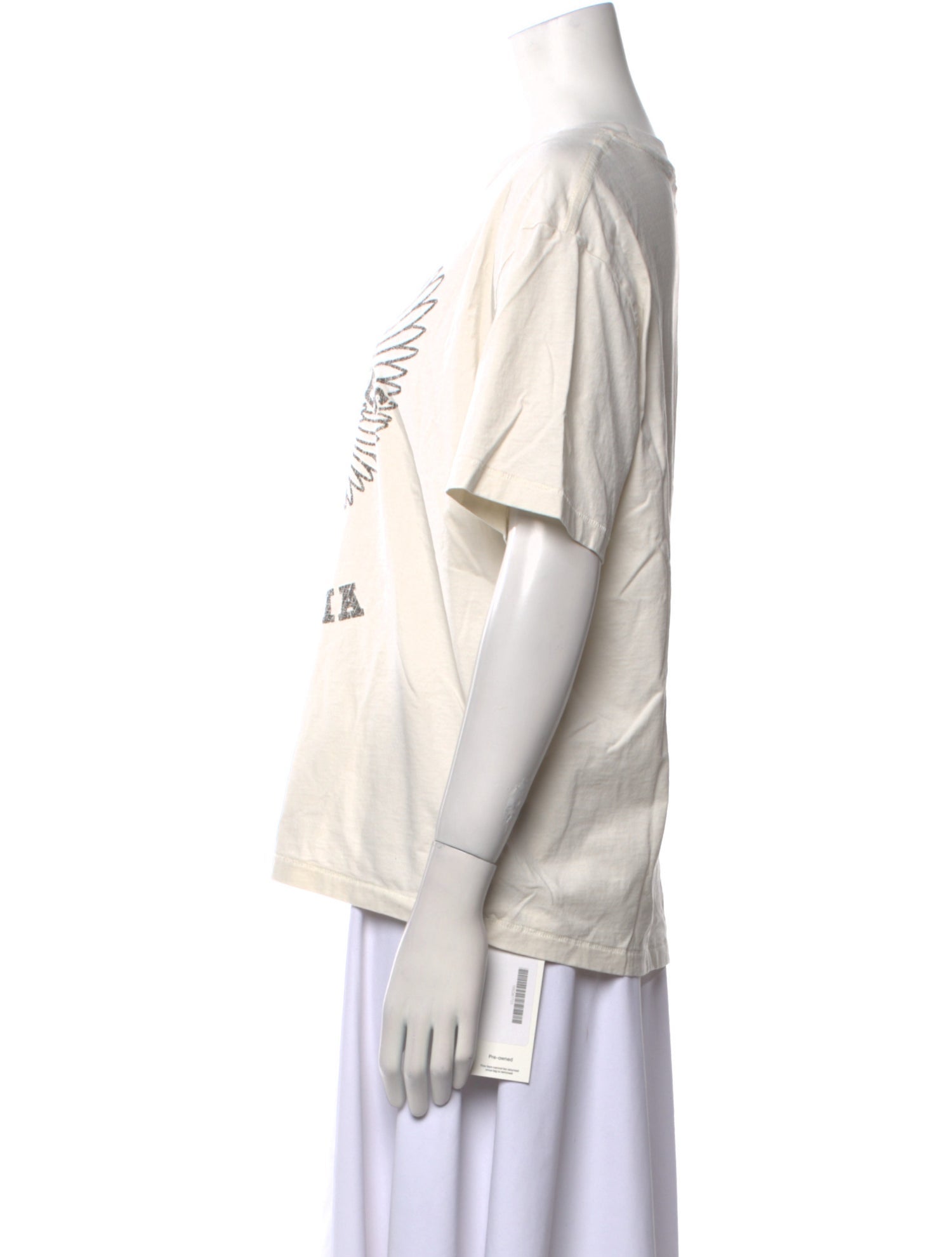 Anine Bing Graphic Print Scoop Neck T-Shirt