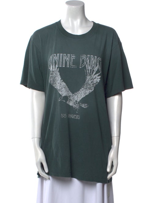 Anine Bing Graphic Print Crew Neck T-Shirt