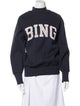 Anine Bing Graphic Print Mock Neck Sweater