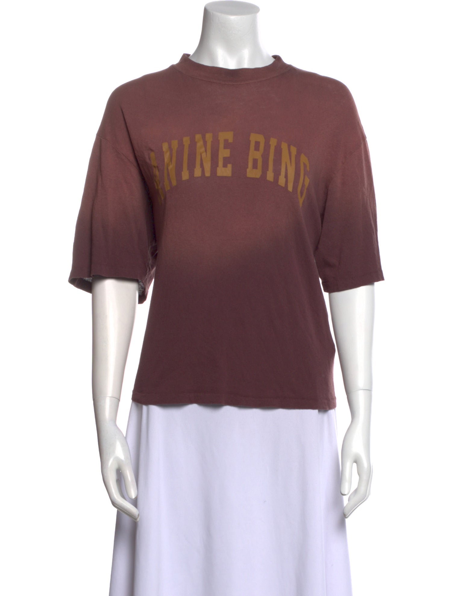 Anine Bing Graphic Print Crew Neck T-Shirt