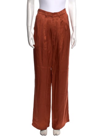 Anine Bing Silk Wide Leg Pants