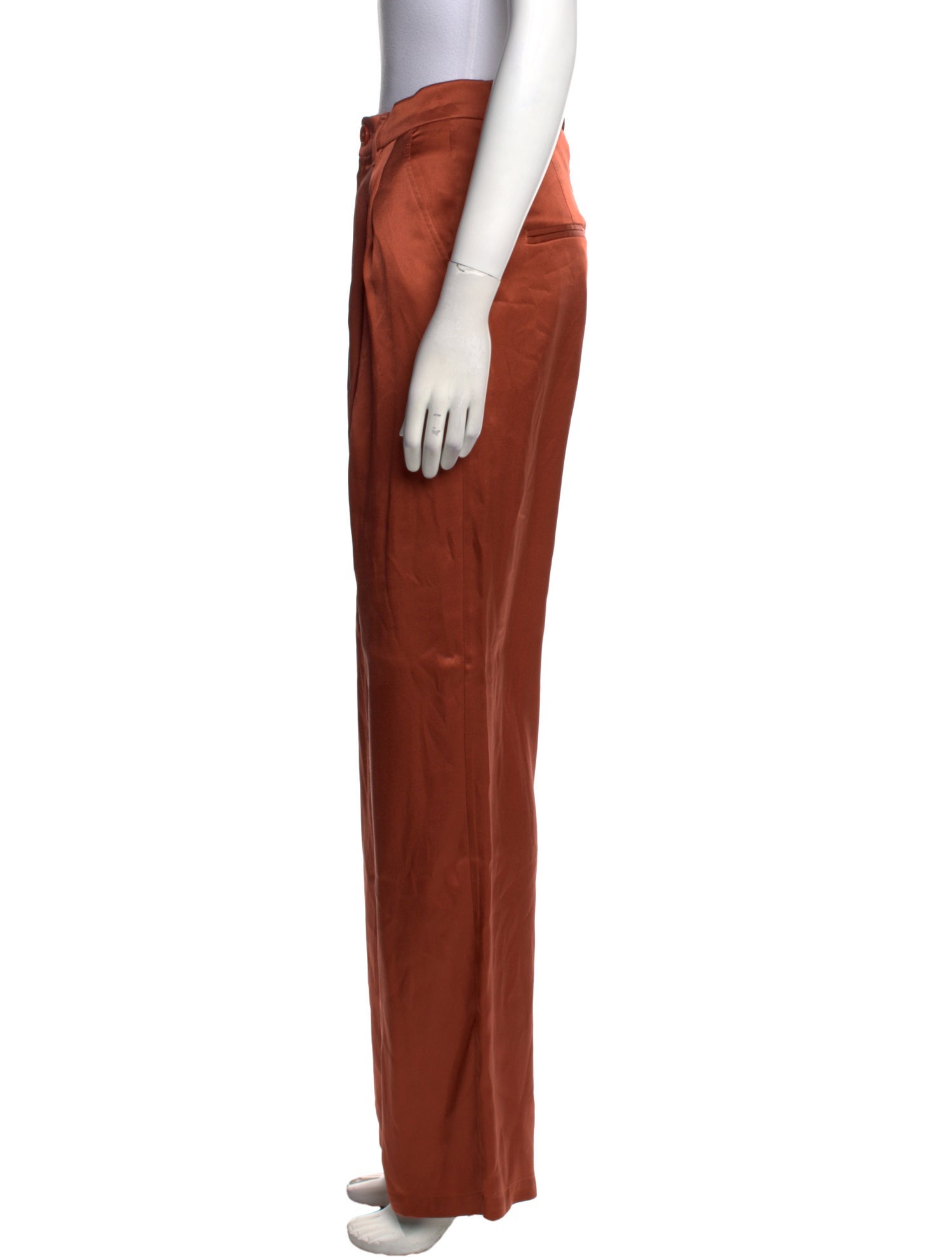 Anine Bing Silk Wide Leg Pants