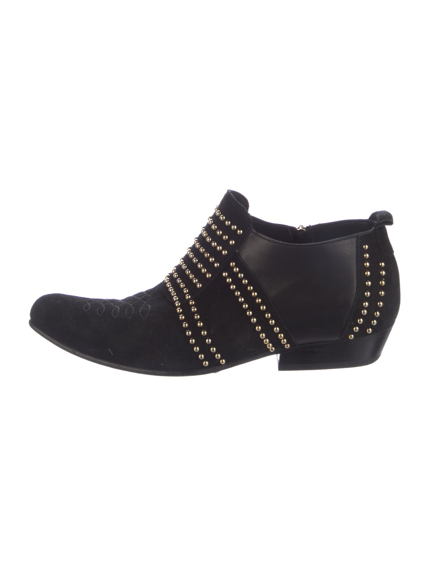Anine Bing Suede Studded Accents Boots