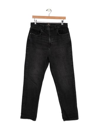 Anine Bing High-Rise Straight Leg Jeans