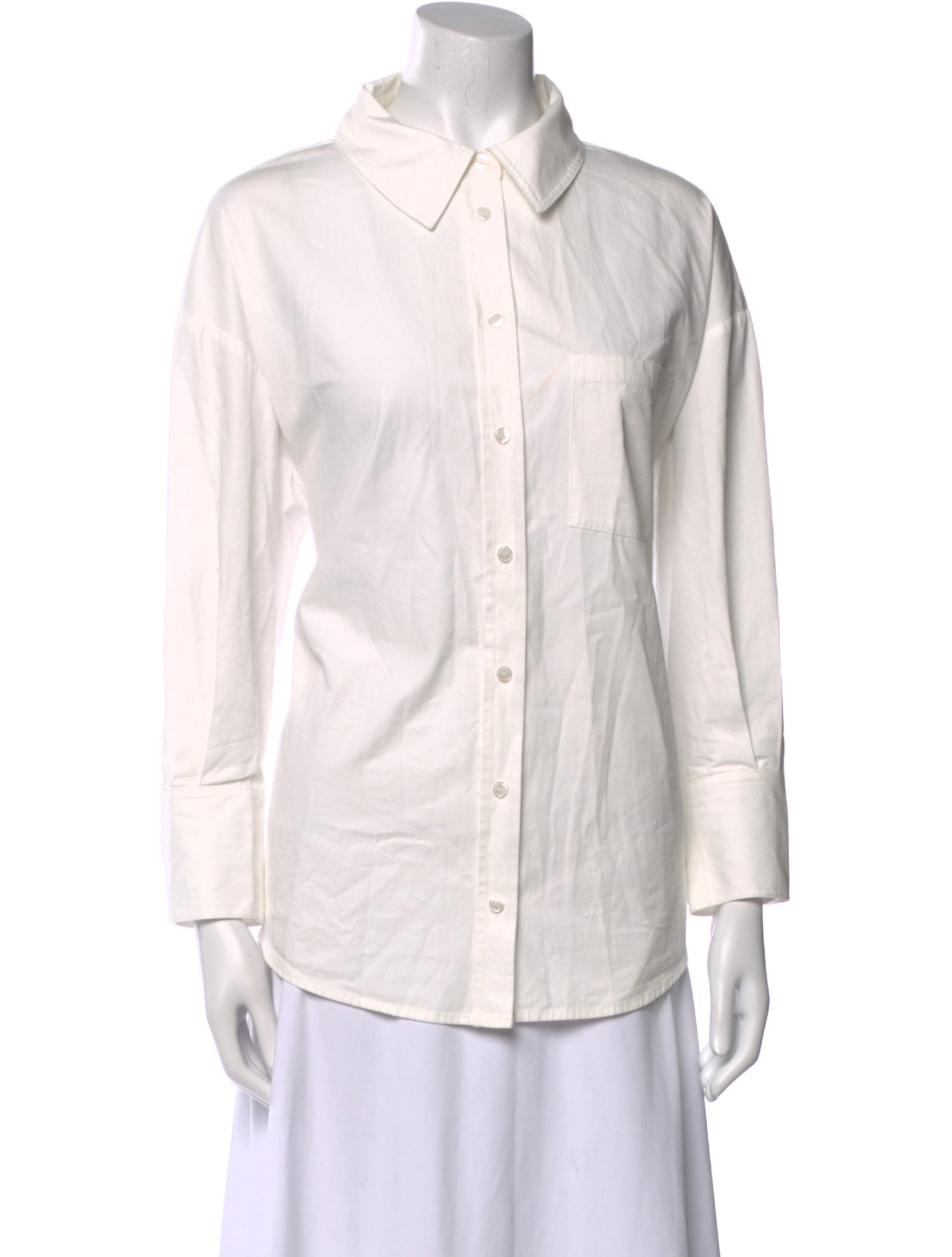 Anine Bing Long Sleeve Button-Up Top