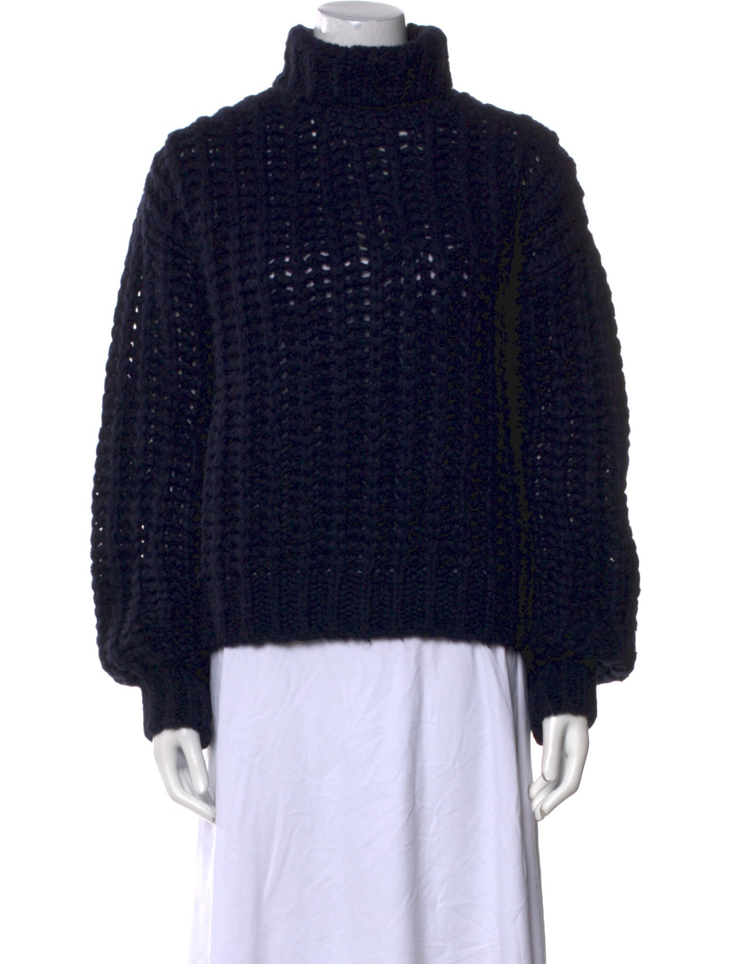 Anine Bing Merino Wool Turtleneck Sweater