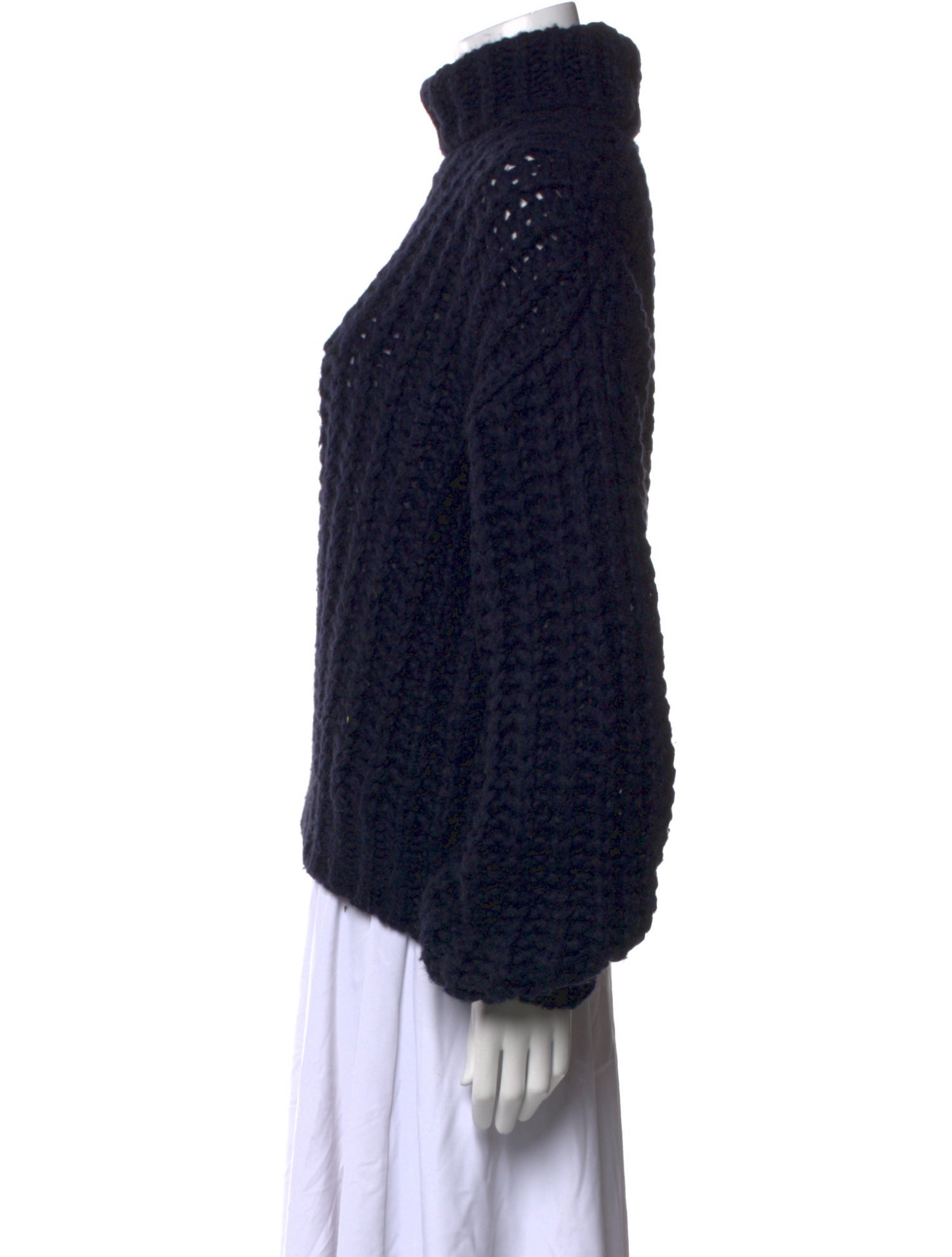 Anine Bing Merino Wool Turtleneck Sweater