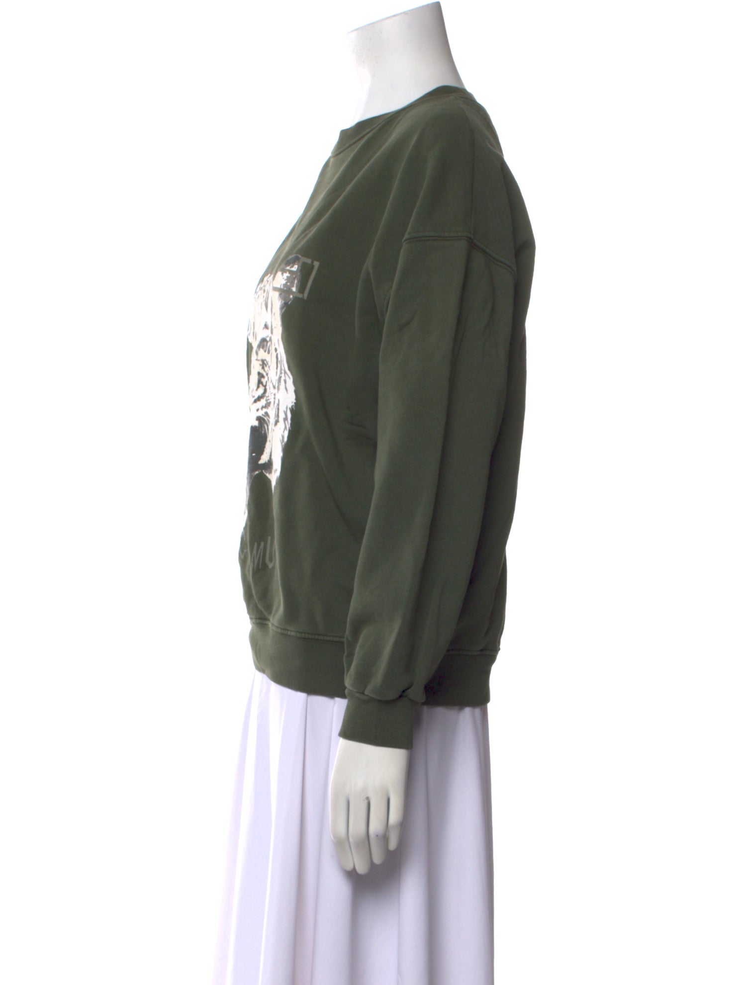 Anine Bing Graphic Print Crew Neck Sweatshirt