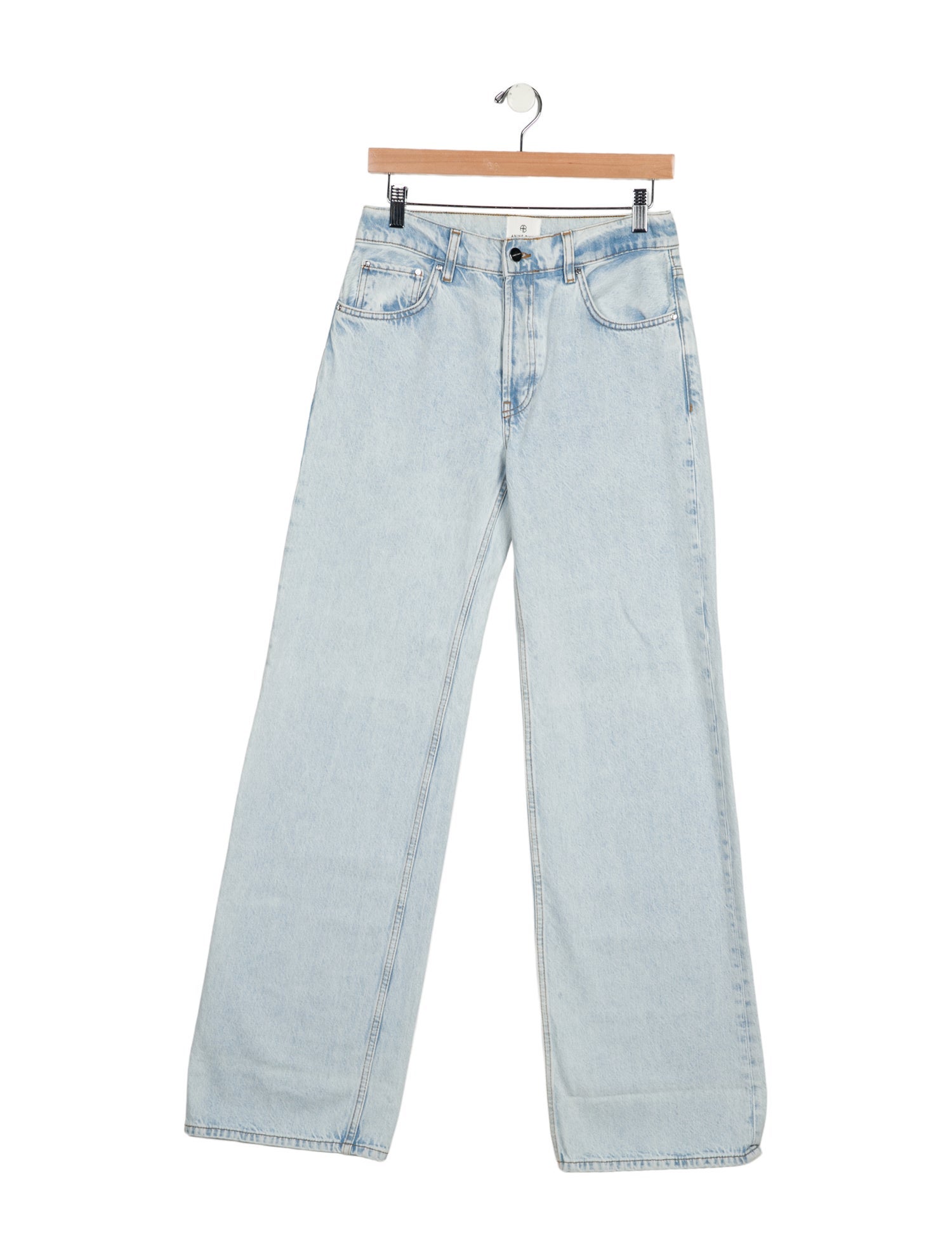 Anine Bing Mid-Rise Wide Leg Jeans
