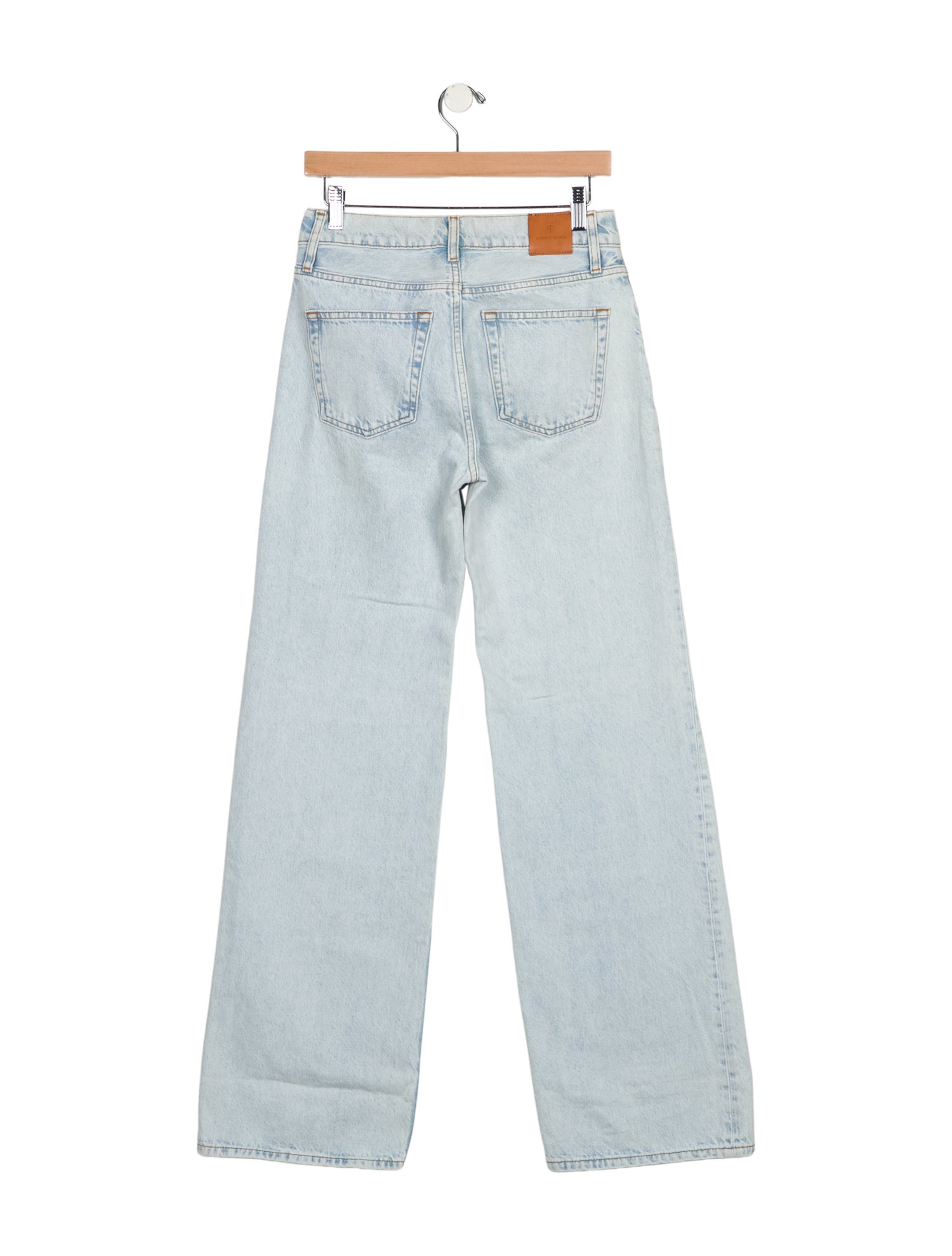 Anine Bing Mid-Rise Wide Leg Jeans