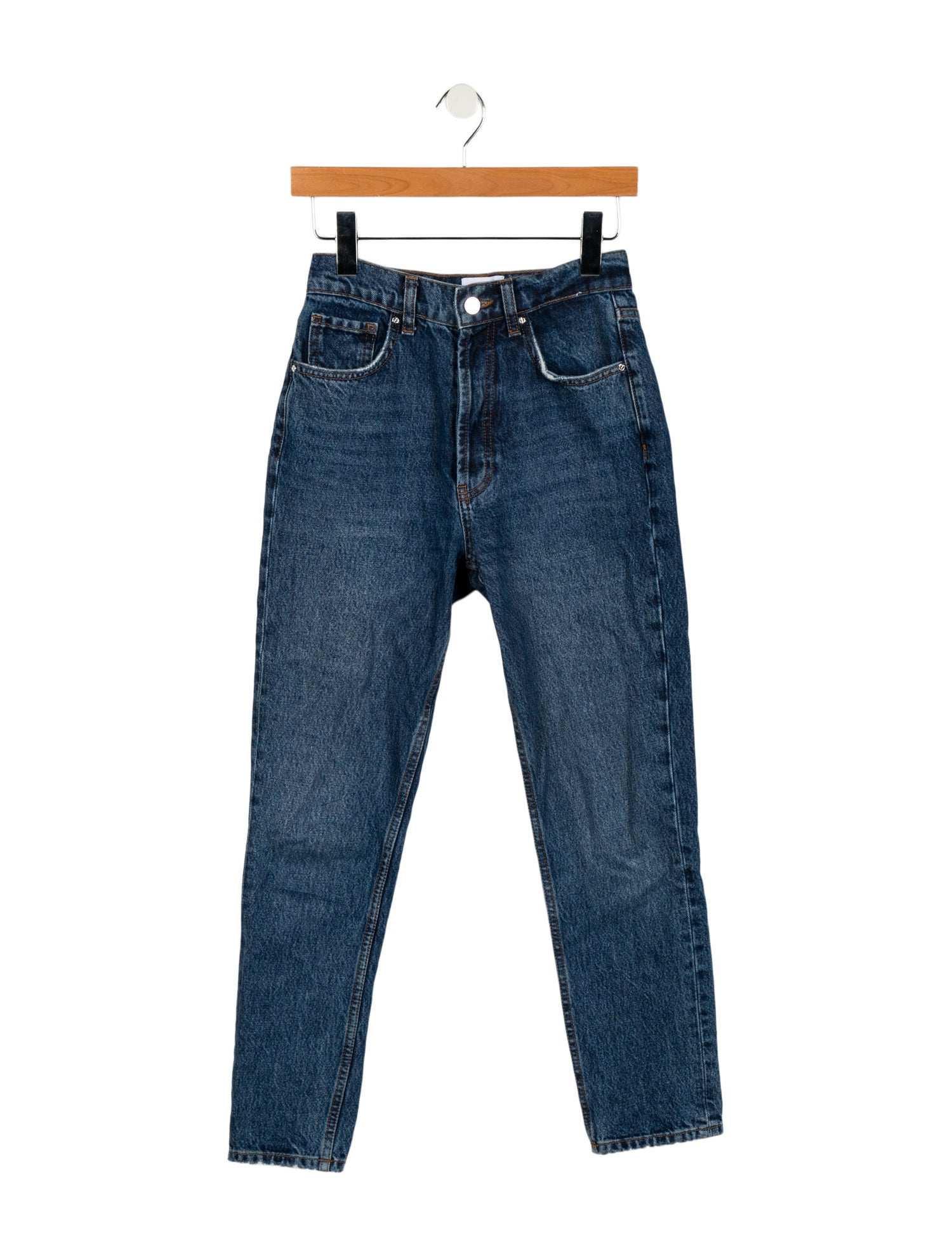 Anine Bing Mid-Rise Skinny Leg Jeans