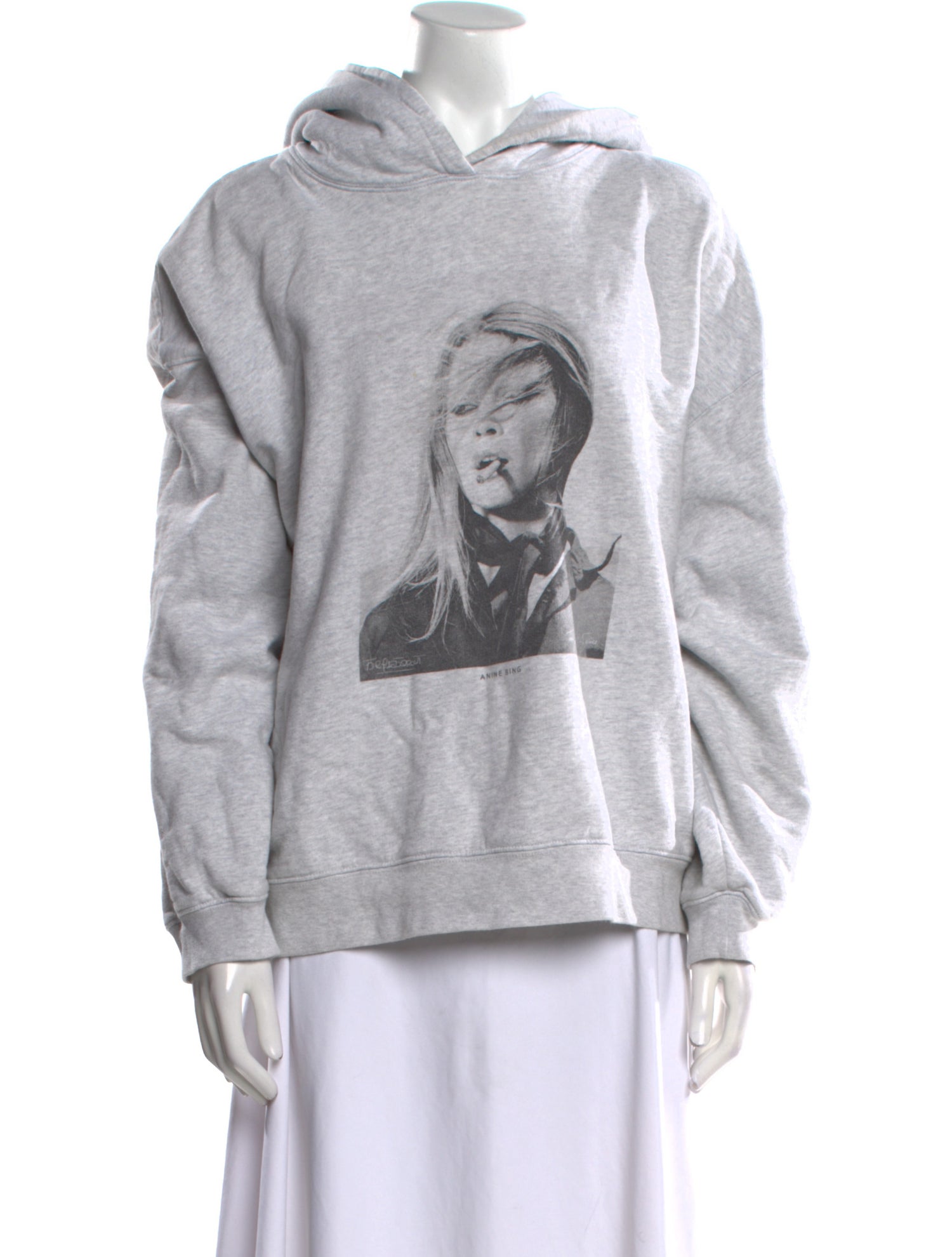 Anine Bing Graphic Print Cowl Neck Sweatshirt