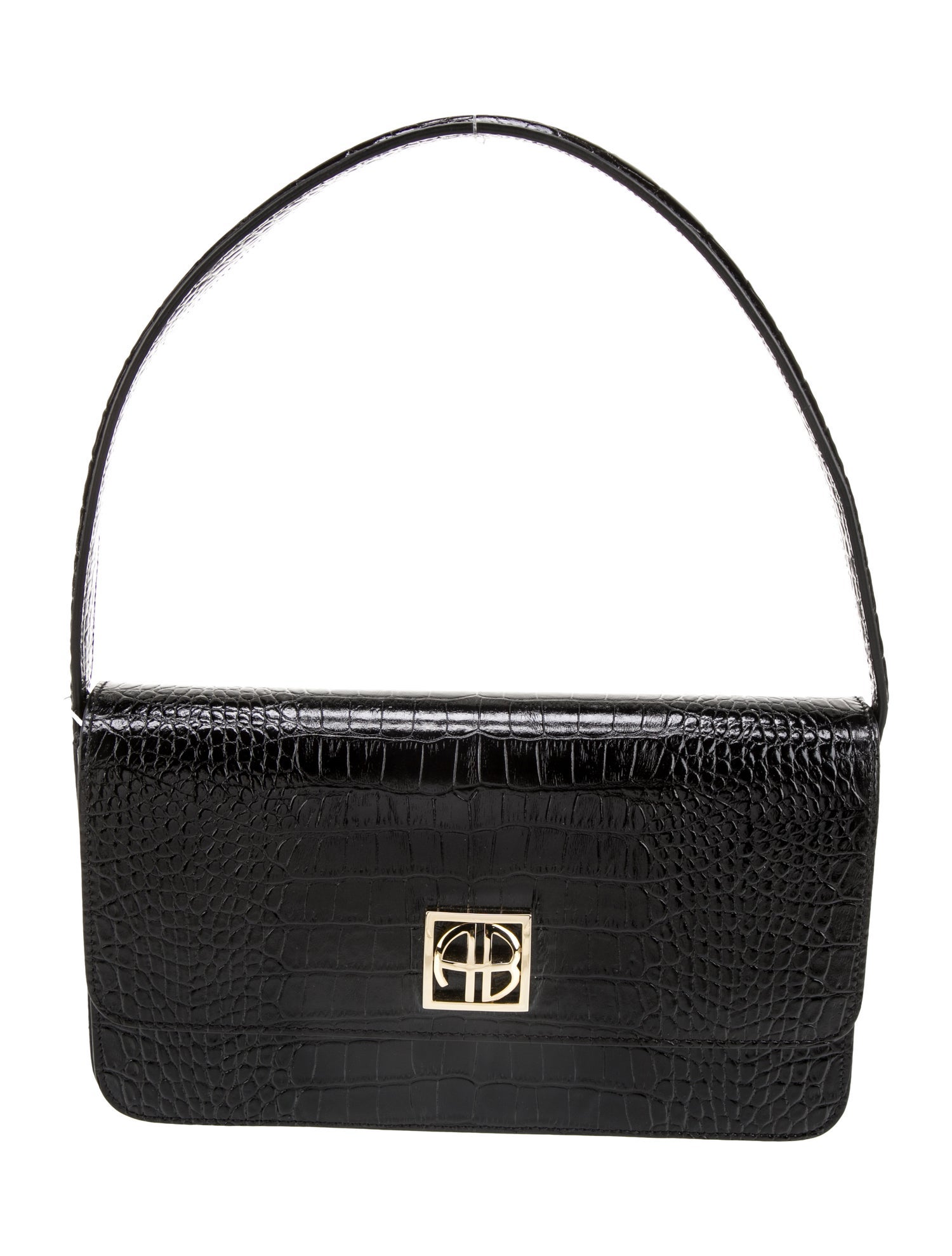 Anine Bing Embossed Leather Shoulder Bag