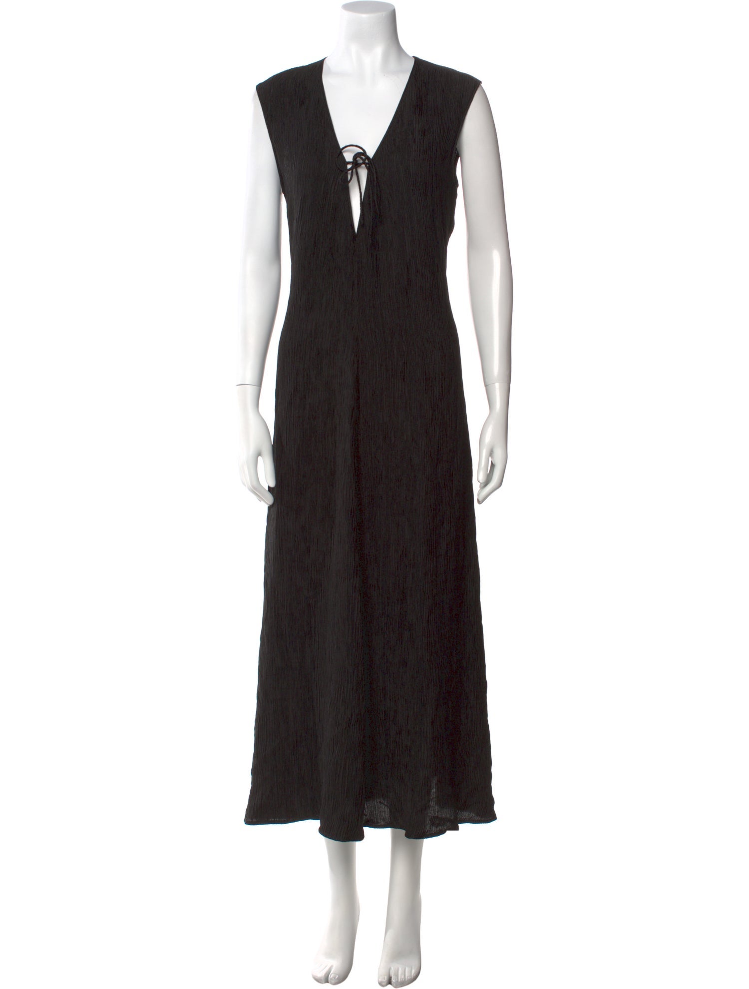 Anine Bing V-Neck Long Dress