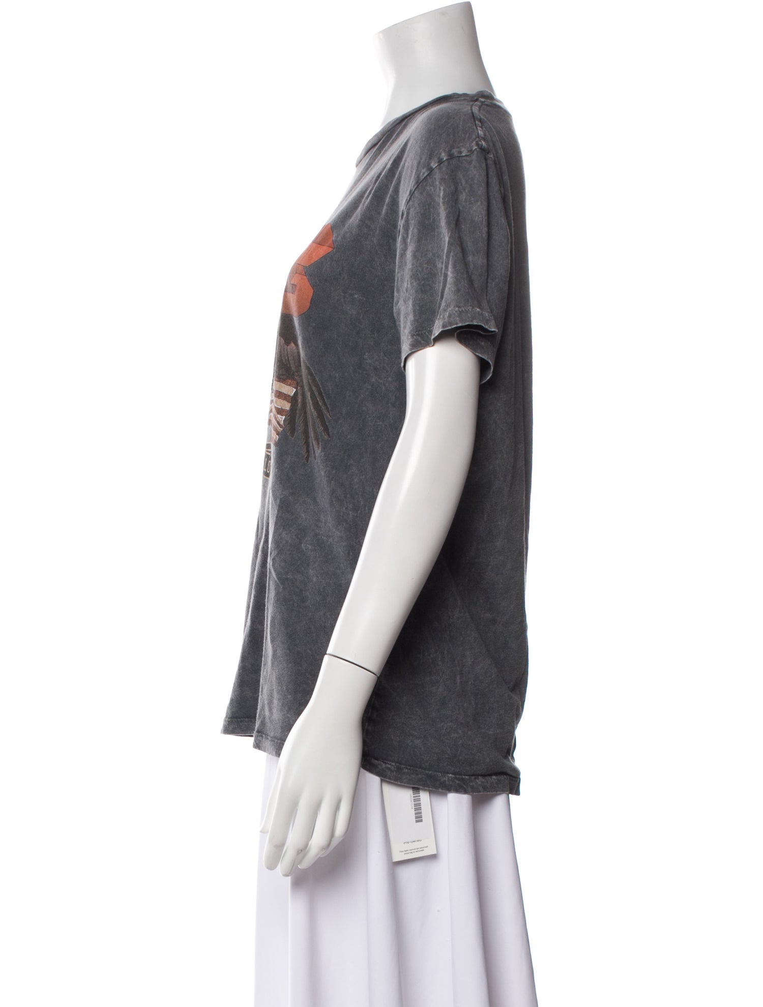 Anine Bing Graphic Print Crew Neck T-Shirt