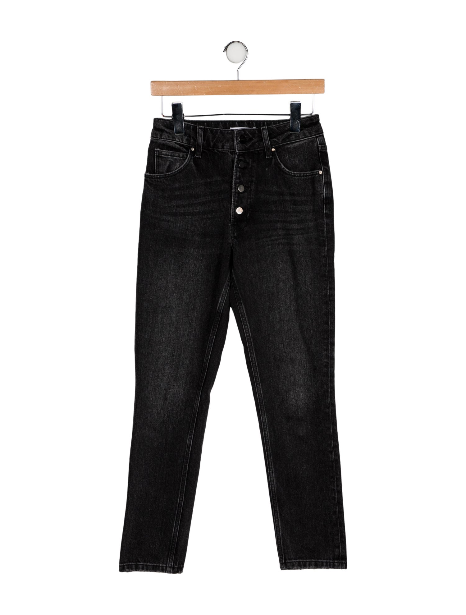 Anine Bing High-Rise Straight Leg Jeans