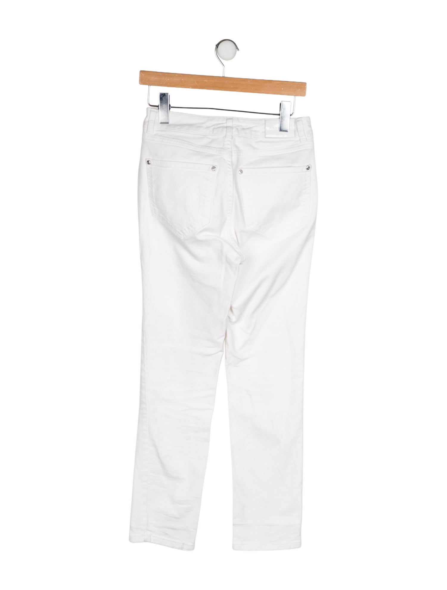 Anine Bing Mid-Rise Straight Leg Jeans