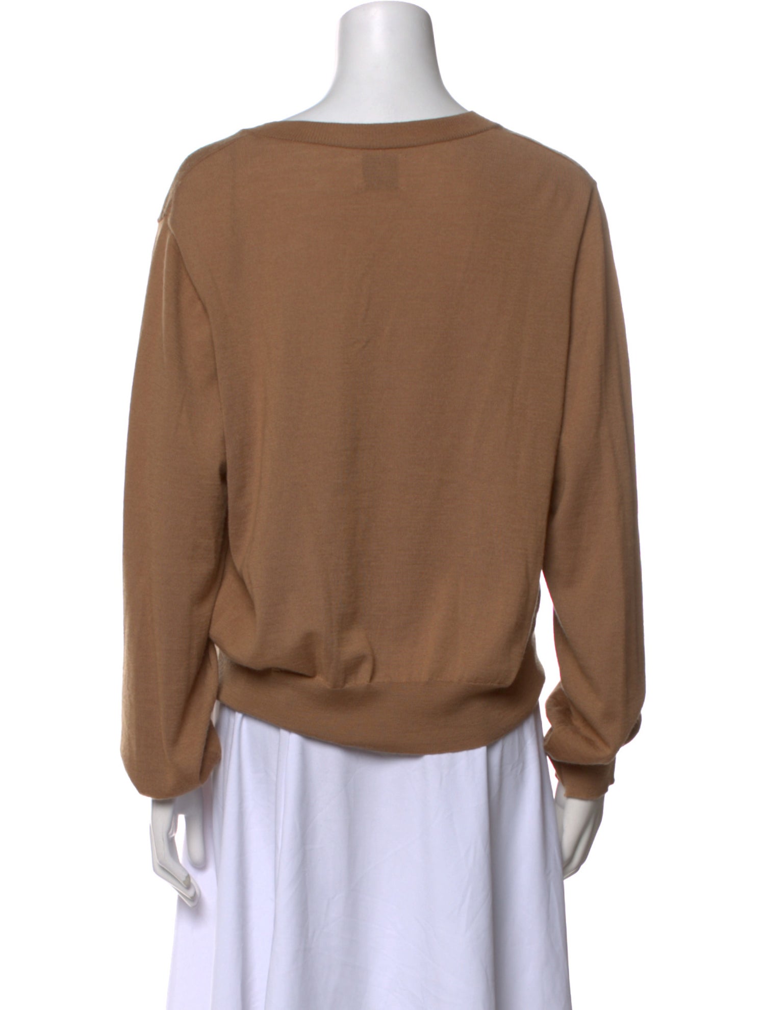 Anine Bing Merino Wool V-Neck Sweater