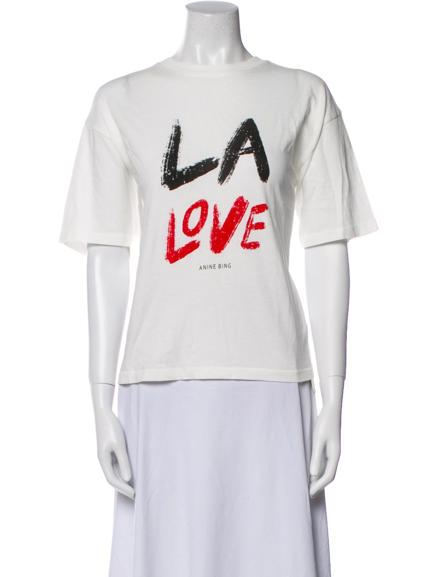 Anine Bing Graphic Print Crew Neck T-Shirt