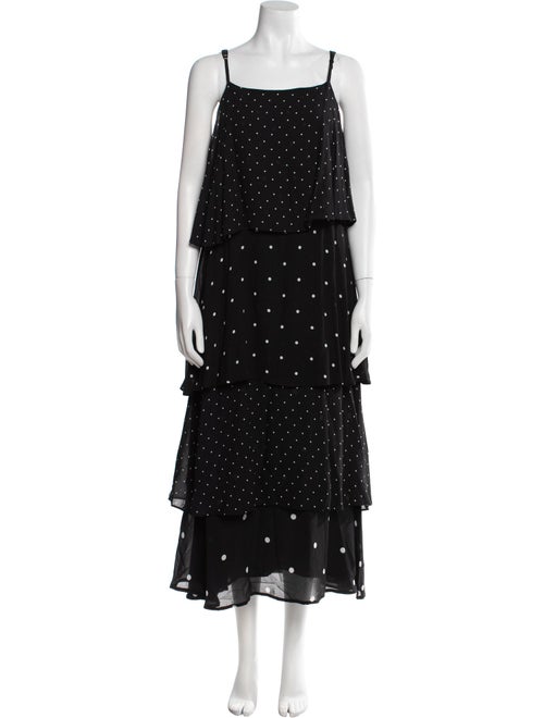 Anine Bing Polka Dot Print Long Dress