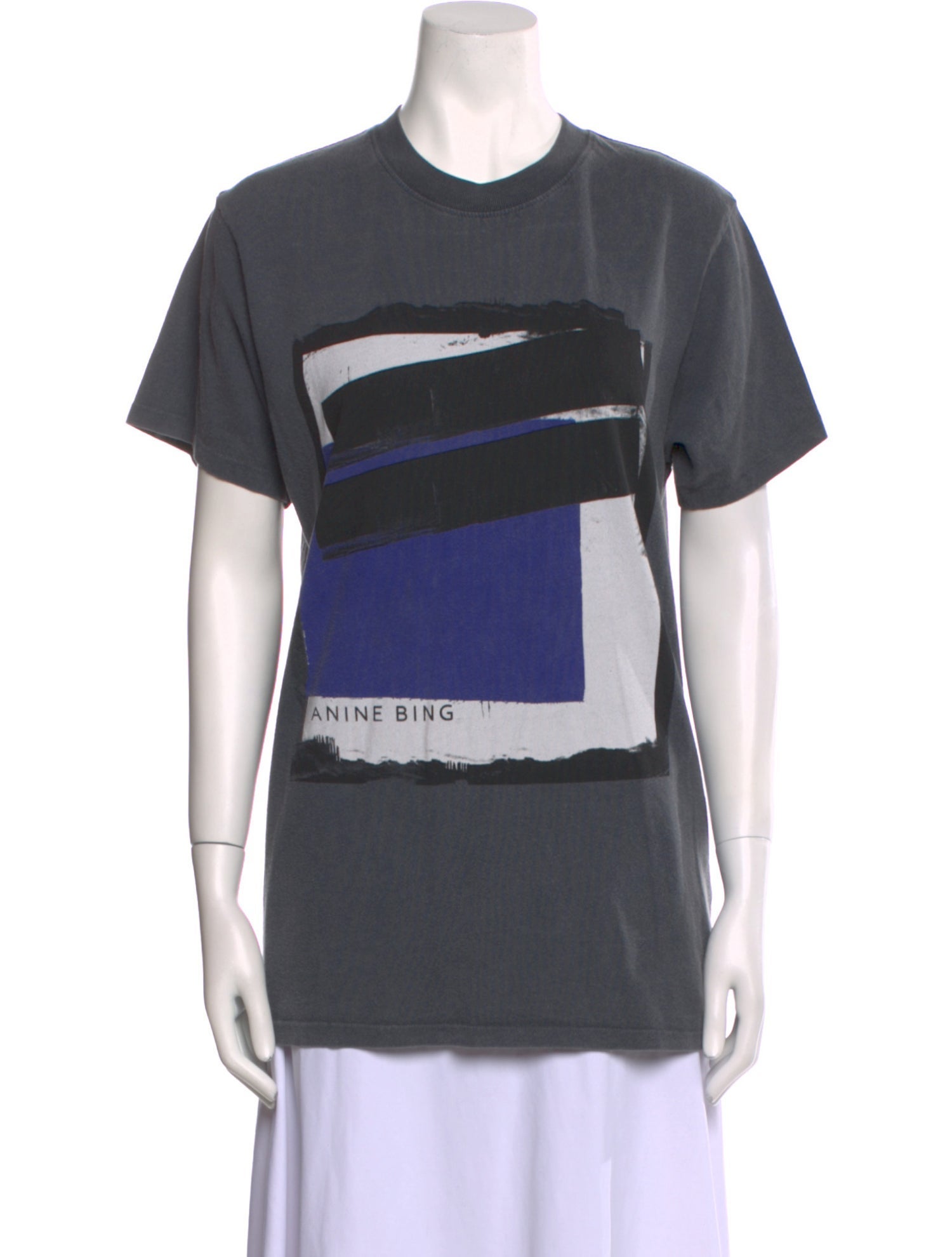 Anine Bing Graphic Print Crew Neck T-Shirt