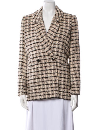 Anine Bing Tweed Pattern Blazer